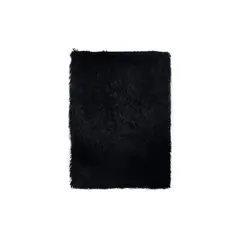 MITAPETE COM - Alfombra Tapete Moderno Negro 80 X 150cms