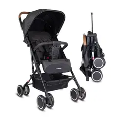 BEBESIT - Coche Para Bebe Paseador Tipo Maleta Bit Negro
