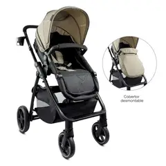 BEBESIT - Coche Moises Bebe Alfa Beige