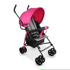 BEBESIT - Coche Paseador para Bebé Click Rosa Ligero con Capota