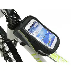 GENERICO - Estuche alforja porta celular pequeño para bicicleta - negro