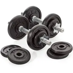 GENERICO - Kit mancuernas pesas 20 kg juego de mancuernas 12 discos