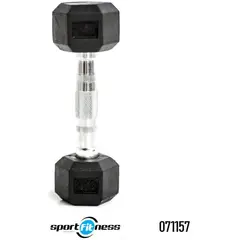 SPORT FITNESS - Mancuerna encauchetada - 2kg hexagonal sportfitness