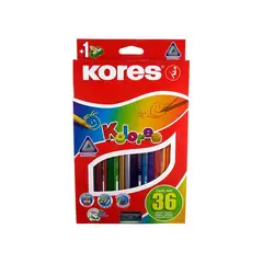 GENERICO - Colores kores 36 triangular 2 cajas