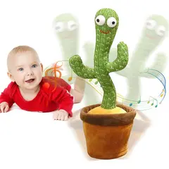 VARIOUS - Juguete muñeco cactus bailarin imita la voz recargable.