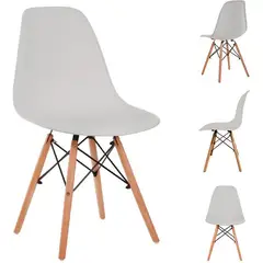 STAY ELIT - Set de 2 sillas minimalistas color gris para hogar y oficina versátil_.