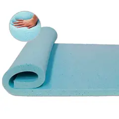TECHCONFORT - Sobrecolchon topper en gel y viscoelástica tamaño 120x190 semidoble