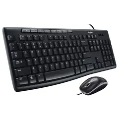 LOGITECH - Combo Usb Teclado Multimedia Y Mouse Mk200 Media