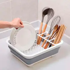 ZHOPI CO - Escurridor Platero Secador De Platos Plegable Guarde Cuando No Se Use