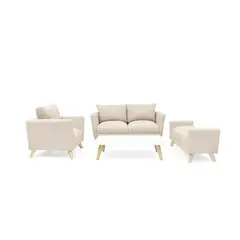 VENECIA - Sala Montecarlo en Tela Poliéster Trigo_.