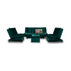 INDUSTRIAL BASESTILOS - Sala Moltochic Lino verde Patas de Metal