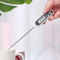 TRIPLE CLEAN - Termómetro para alimentos digital con batería incluida