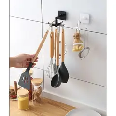 ZHOPI CO - 2 Unidades Gancho Soporte Colgador Utensilios De Cocina 360 Grados