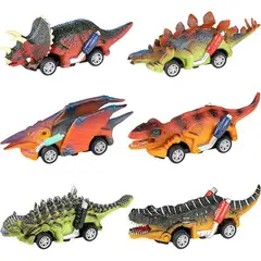 GENERICO - Juguetes de dinosaurio set x 6 autos de dinosaurio envío ya