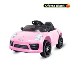 PRINSEL - Carro Electrico Niño Montable Spider Rosa 6V