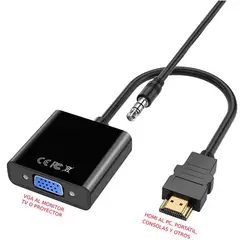 SISDATA - Adaptador convertidor cable hdmi a vga 1080p con sonido bogotá