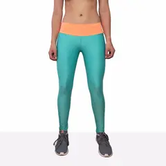 TYKHE - Leggings Deportivo Tobillero Mujer Antígona Verde Aguamarina