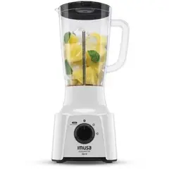 IMUSA - Licuadora Power Mix Plus 2 Velocidades Blanca.