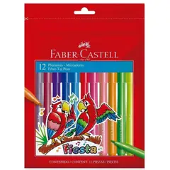 FABER CASTELL - Estuche Plumones Fiesta X 12