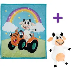 TOY CANTANDO - Peluche la vaca lola cobija tractor la vaca lola
