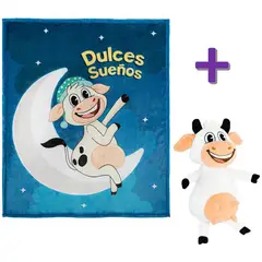 TOY CANTANDO - Peluche la vaca lola cobija dulces sueños la vaca lola