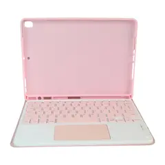 MALCREADO34401 - Estuche Smart Case 9.7" Con Teclado Magnetico TouchPad Rosado