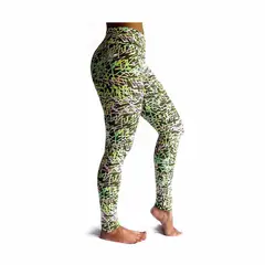 TYKHE - Leggings Deportivo Tobillero Estampado Mujer Mia Verde