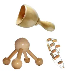 GENERICO - Masajeador kit anticelulitico Copa Rodillo Banda Masaje maderoterapia