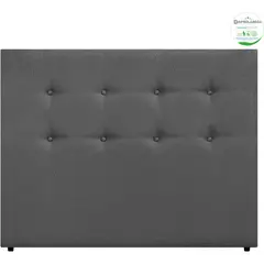 DORMILANDIA - Cabecero para cama sencillo dublin gris