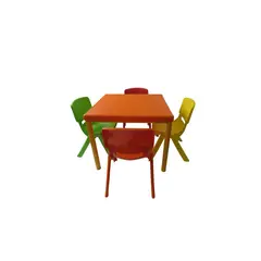 EKONOMODO COLOMBIA - Mesa infantil andy + 4 sillas andy multicolor