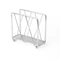 ESSENZA - Servilletero de Mesa Pequeño en Metal Cromado