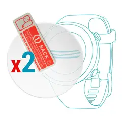 GENERICO - Protector para Xiaomi Amazfit Gtr 42mm x2.