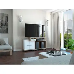 EKONOMODO COLOMBIA - Rack Para Tv Volatil Miel Blanco