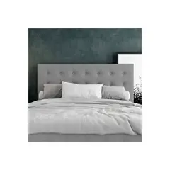 EKONOMODO COLOMBIA - Espaldar de cama Queen Capital Gris plata 160x150 cm