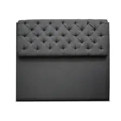 MUEBLES ONLINE - Cabecero de piso dreamer lino gris 160 cms