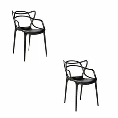 EKONOMODO COLOMBIA - Silla Curva Streem Negro Set X 2