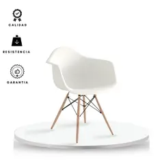 EKONOMODO COLOMBIA - Silla Eames Con Brazos Blanca