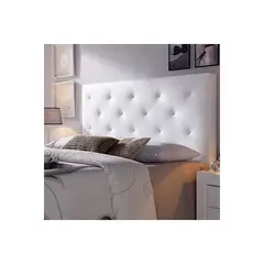 EKONOMODO COLOMBIA - Colchón Con Base Doble + Espaldar Ilusión, Blanco perlado.