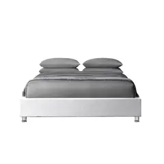 EKONOMODO COLOMBIA - Base Cama Doble En Pino Roma Blanco 140X190 Cm