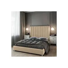 EKONOMODO COLOMBIA - Colchon Doble 1 Pillow + Base cama + Espaldar Natura Taupe 140x190 cm