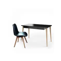EKONOMODO COLOMBIA - Escritorio moderno black y silla milano