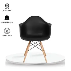 EKONOMODO COLOMBIA - Silla Eames Con Brazos negro