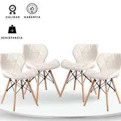 EKONOMODO COLOMBIA - Silla dais blanca set x4