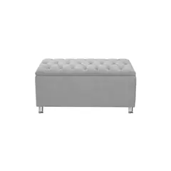 EKONOMODO COLOMBIA - Baul De Lujo Moderno Capitoneado 160 Gris perla