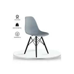 EKONOMODO COLOMBIA - Silla eames gris patas negro