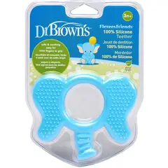 DR BROWNS - Mordedor Elefante Azul Rasca Encias para Bebe