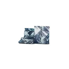 REALTEX - Juego de sabanas confort semidoble pinceladas azules