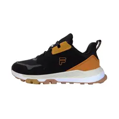 FILA - Tenis Alemol Runner Lifestyle-Negro/Amarillo