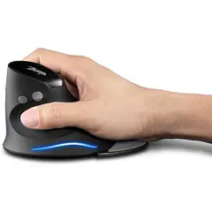 ZELOTES - Mouse Vertical Gaming Inalambrico Ergonomico Gamer Optico F17