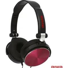 AIWA - Audifonos Diadema Manos Libres Estereo AW-X107R Rojo